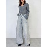 スイッチングワイドデニムパンツ | dazzlin | 詳細画像11 