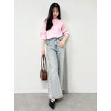 スイッチングワイドデニムパンツ | dazzlin | 詳細画像28 