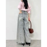 スイッチングワイドデニムパンツ | dazzlin | 詳細画像30 