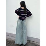 スイッチングワイドデニムパンツ | dazzlin | 詳細画像32 