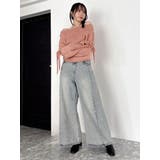 スイッチングワイドデニムパンツ | dazzlin | 詳細画像33 