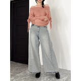 スイッチングワイドデニムパンツ | dazzlin | 詳細画像34 