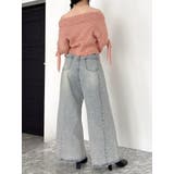 スイッチングワイドデニムパンツ | dazzlin | 詳細画像35 