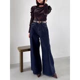 スイッチングワイドデニムパンツ | dazzlin | 詳細画像43 