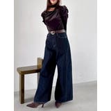 スイッチングワイドデニムパンツ | dazzlin | 詳細画像44 