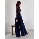 スイッチングワイドデニムパンツ | dazzlin | 詳細画像45 