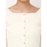 ミニケーブルスクエアニットトップス | dazzlin | 詳細画像48 