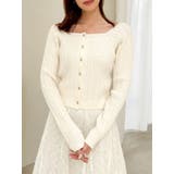 ミニケーブルスクエアニットトップス | dazzlin | 詳細画像8 