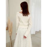 ミニケーブルスクエアニットトップス | dazzlin | 詳細画像9 