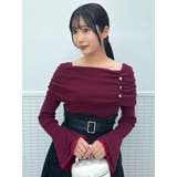 オフショルライクギャザーニット | dazzlin | 詳細画像27 