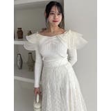 オフホワイト | アームリボンリブプルオーバー | dazzlin