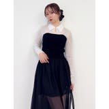 シアーレイヤードライクニットトップス | dazzlin | 詳細画像7 