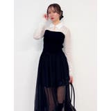 シアーレイヤードライクニットトップス | dazzlin | 詳細画像9 