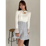 ビッグリボンシアーカフスニットトップス | dazzlin | 詳細画像21 