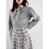 【POLO BCSコラボ】レーススカーフベア刺繍ニットトップス | dazzlin | 詳細画像11 