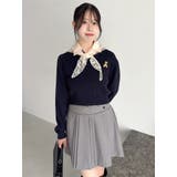 【POLO BCSコラボ】レーススカーフベア刺繍ニットトップス | dazzlin | 詳細画像16 