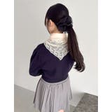 【POLO BCSコラボ】レーススカーフベア刺繍ニットトップス | dazzlin | 詳細画像19 