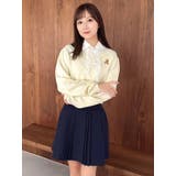 アイボリー | 【POLO BCSコラボ】レーススカーフベア刺繍ニットトップス | dazzlin