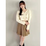 【POLO BCSコラボ】テーラーカラーニットトップス ※BROWN | dazzlin | 詳細画像1 