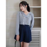 グレー | 【POLO BCSコラボ】テーラーカラーニットトップス ※BROWN | dazzlin