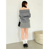 【久間田琳加コラボ】オフショルオーバーニットトップス | dazzlin | 詳細画像16 