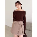 【久間田琳加コラボ】オフショルオーバーニットトップス | dazzlin | 詳細画像20 