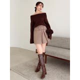 【久間田琳加コラボ】オフショルオーバーニットトップス | dazzlin | 詳細画像23 