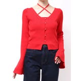 レッド | 【追加生産分/20周年記念復刻!】カーデタイトトップス | dazzlin