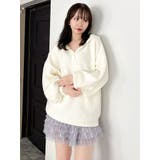 【吉田朱里】リラックスニットフーディ | dazzlin | 詳細画像19 