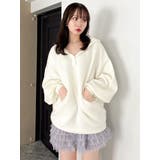 【吉田朱里】リラックスニットフーディ | dazzlin | 詳細画像20 