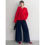 【吉田朱里】リラックスニットフーディ | dazzlin | 詳細画像35 