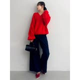 【吉田朱里】リラックスニットフーディ | dazzlin | 詳細画像36 