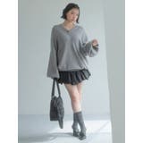 【吉田朱里】リラックスニットフーディ | dazzlin | 詳細画像4 