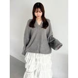 【吉田朱里】リラックスニットフーディ | dazzlin | 詳細画像45 