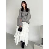 【吉田朱里】リラックスニットフーディ | dazzlin | 詳細画像48 