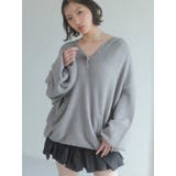 【吉田朱里】リラックスニットフーディ | dazzlin | 詳細画像5 