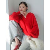 【吉田朱里】リラックスニットフーディ | dazzlin | 詳細画像8 