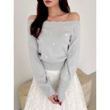 オフショルスカラップハートニット | dazzlin | 詳細画像17 