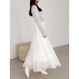 オフショルスカラップハートニット | dazzlin | 詳細画像21 