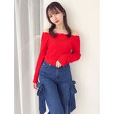 オフショルスカラップハートニット | dazzlin | 詳細画像39 