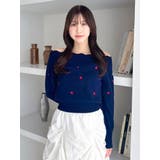 オフショルスカラップハートニット | dazzlin | 詳細画像7 