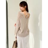 バックリボンスパンコールモヘアタッチニット | dazzlin | 詳細画像11