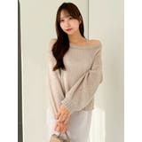 バックリボンスパンコールモヘアタッチニット | dazzlin | 詳細画像12