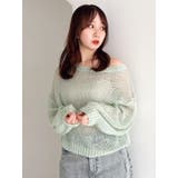 バックリボンスパンコールモヘアタッチニット | dazzlin | 詳細画像14