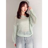 バックリボンスパンコールモヘアタッチニット | dazzlin | 詳細画像15