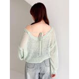 バックリボンスパンコールモヘアタッチニット | dazzlin | 詳細画像16