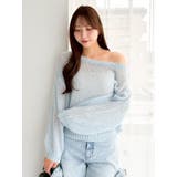 バックリボンスパンコールモヘアタッチニット | dazzlin | 詳細画像21