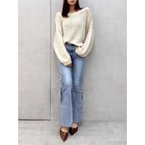 バックリボンスパンコールモヘアタッチニット | dazzlin | 詳細画像29