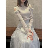 【20周年記念復刻!】オープンエコファースリーブニットトップス | dazzlin | 詳細画像3