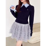 【20周年記念復刻!】ケーブルシャツドッキングニット | dazzlin | 詳細画像2